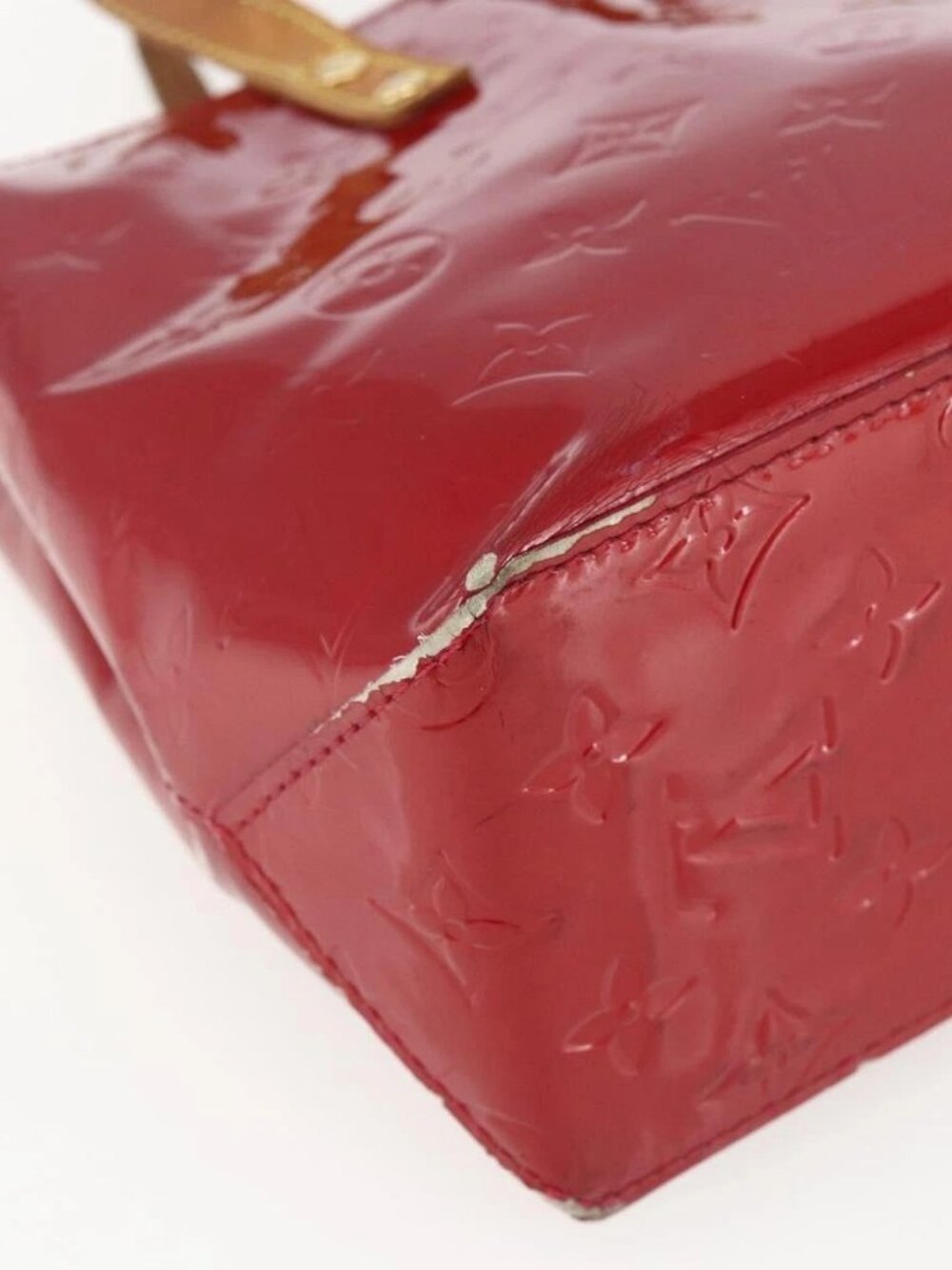 LOUIS VUITTON Monogram Vernis Reade PM Bag Pomme D'amour M91990 LV Auth 169598 - Picture 11 of 15